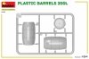 MiniArt 24011 PLASTIC BARRELS 200L 1/24